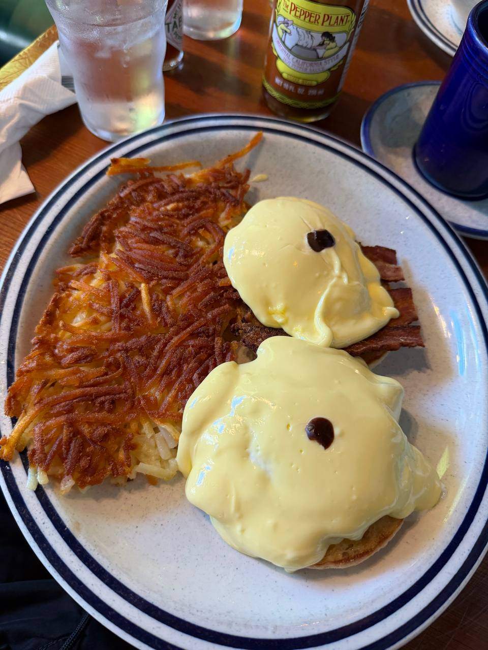 Eggs Benedict at The Little Swiss Café